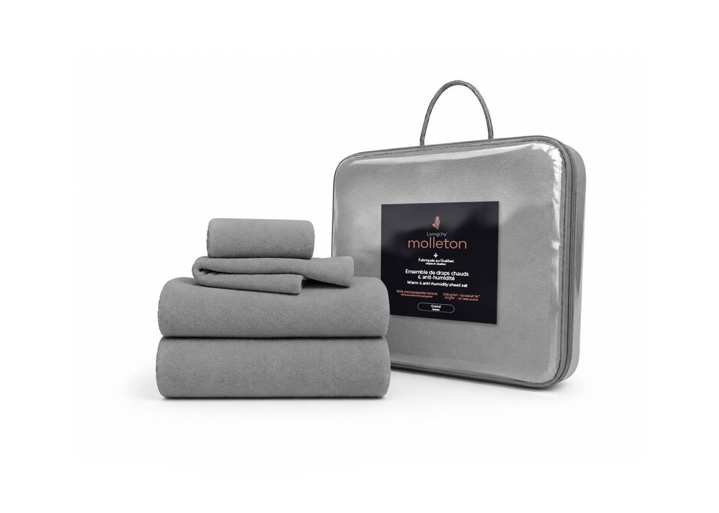 Draps Molleton - 100% micropolyester brossé | LA PLACE