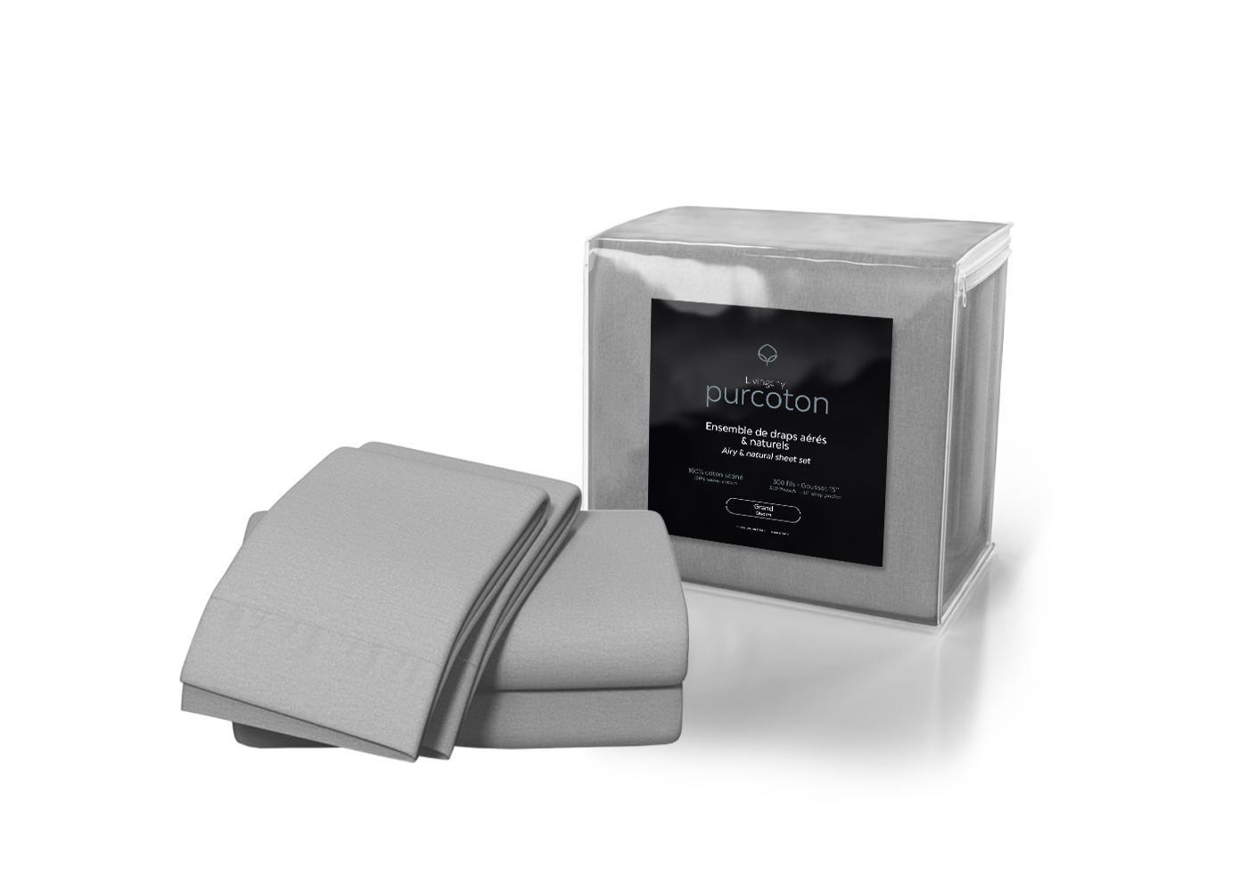 Draps Purcoton - 100% coton satiné | LA PLACE