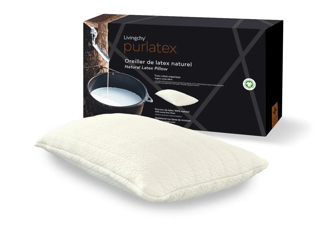 Oreiller PurLatex à flocons de latex